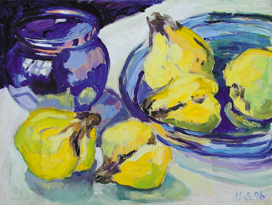 Stilleben mit Quitten